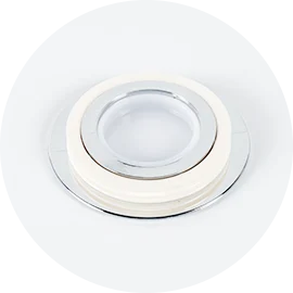 Componentes de plástico para accesorios de iluminación