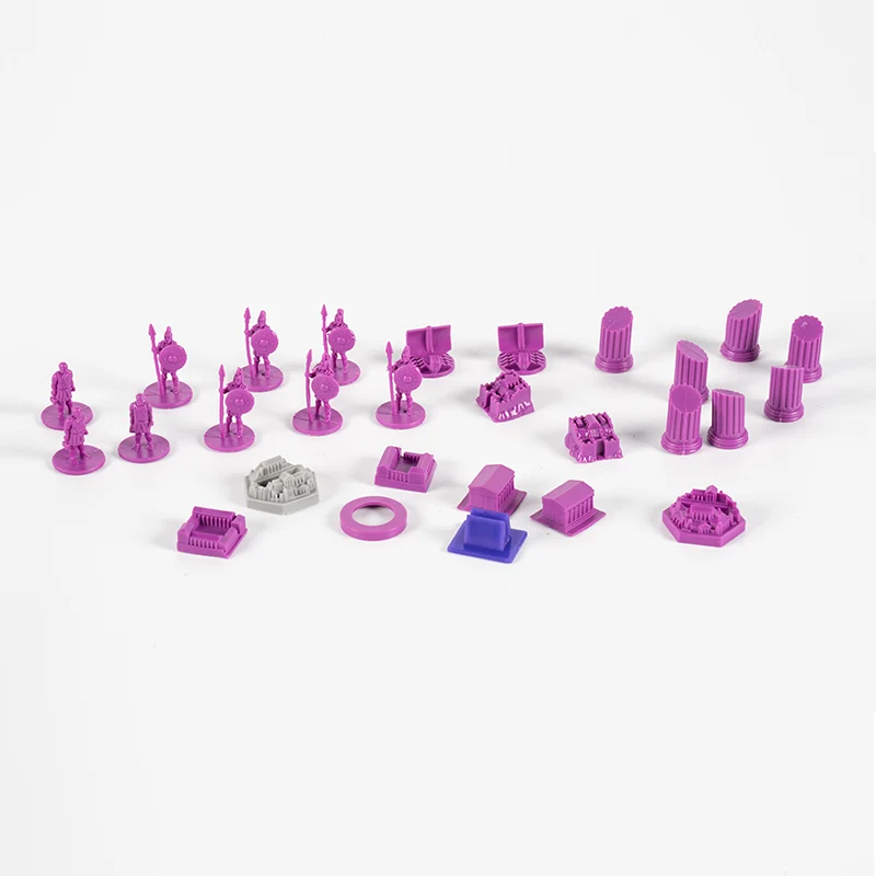 Juego de mesa peones de plástico