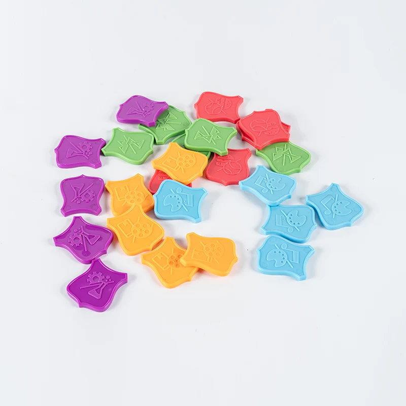 Fichas de plástico para juegos de mesa