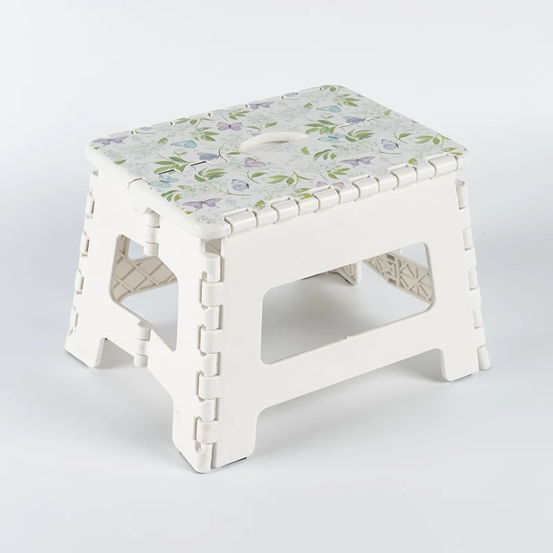 Taburete de plástico plegable